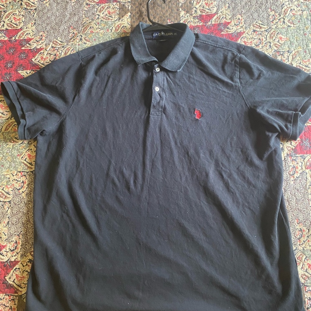 U.S. Polo Assn. Black Polo Shirt Classic Design